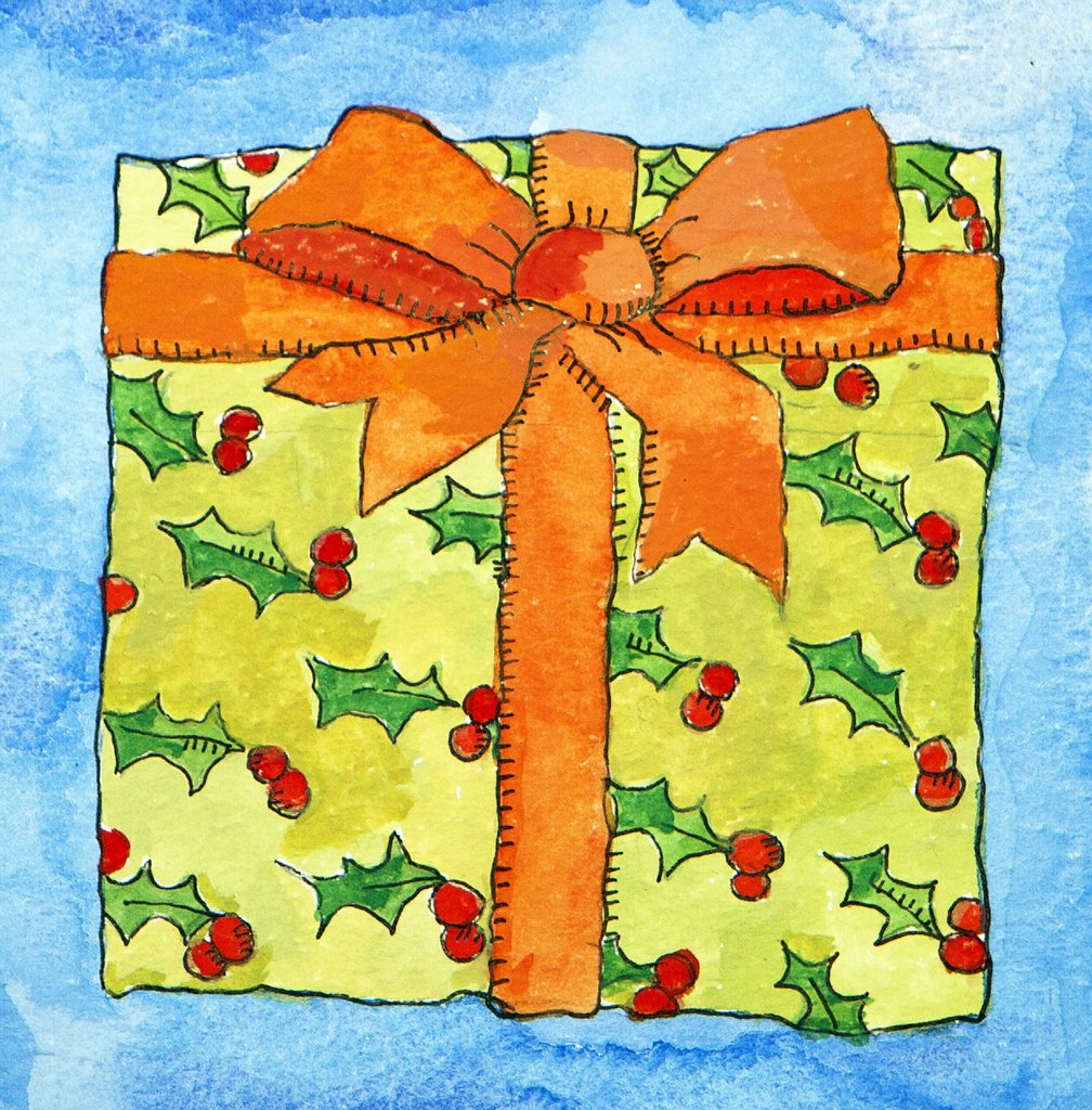 Detail of Wrapped gift, 2011 by Jennifer Abbott