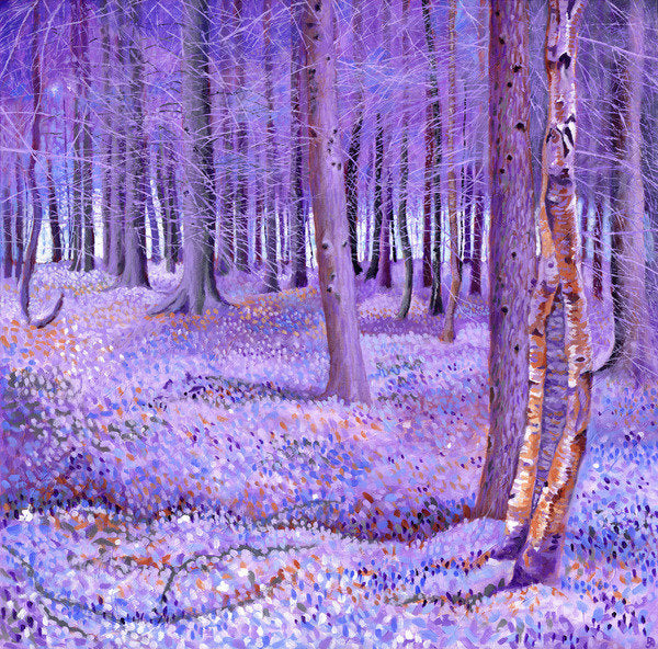 Detail of Purple Forest 2, 2012 by David Newton