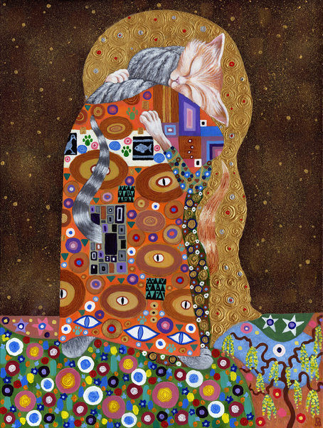 Detail of Feline Fulfilment, 2011 by David Newton