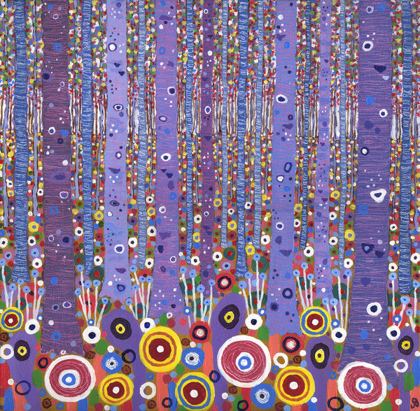 Detail of Purple Forest 1, 2012 by David Newton