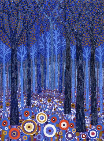 Detail of Blue Forest, 2011 by David Newton