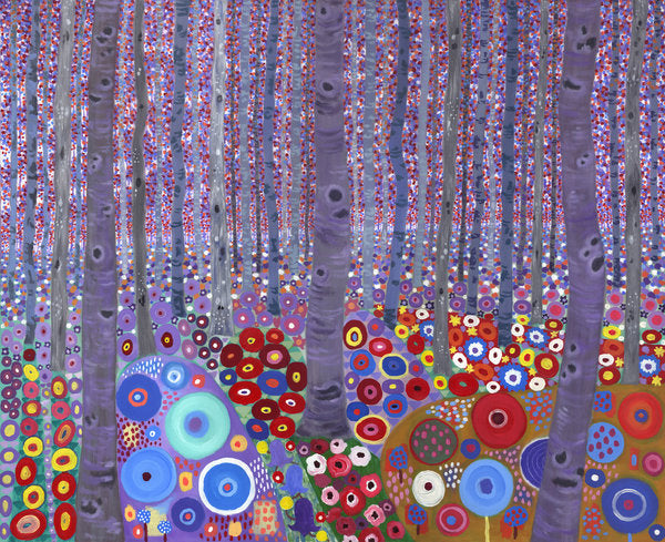 Detail of Klimt's Forest, 2010 by David Newton