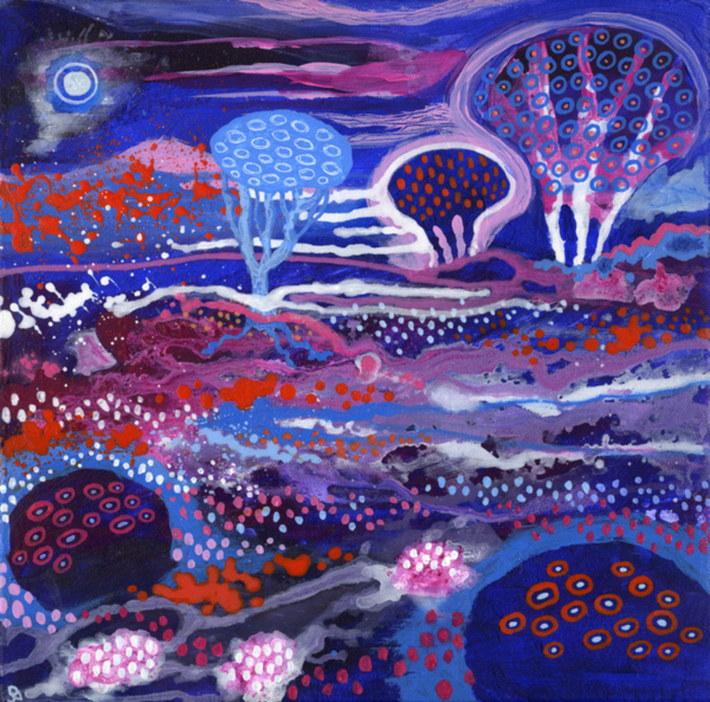 Detail of Cosmic Garden, 2017 by David Newton