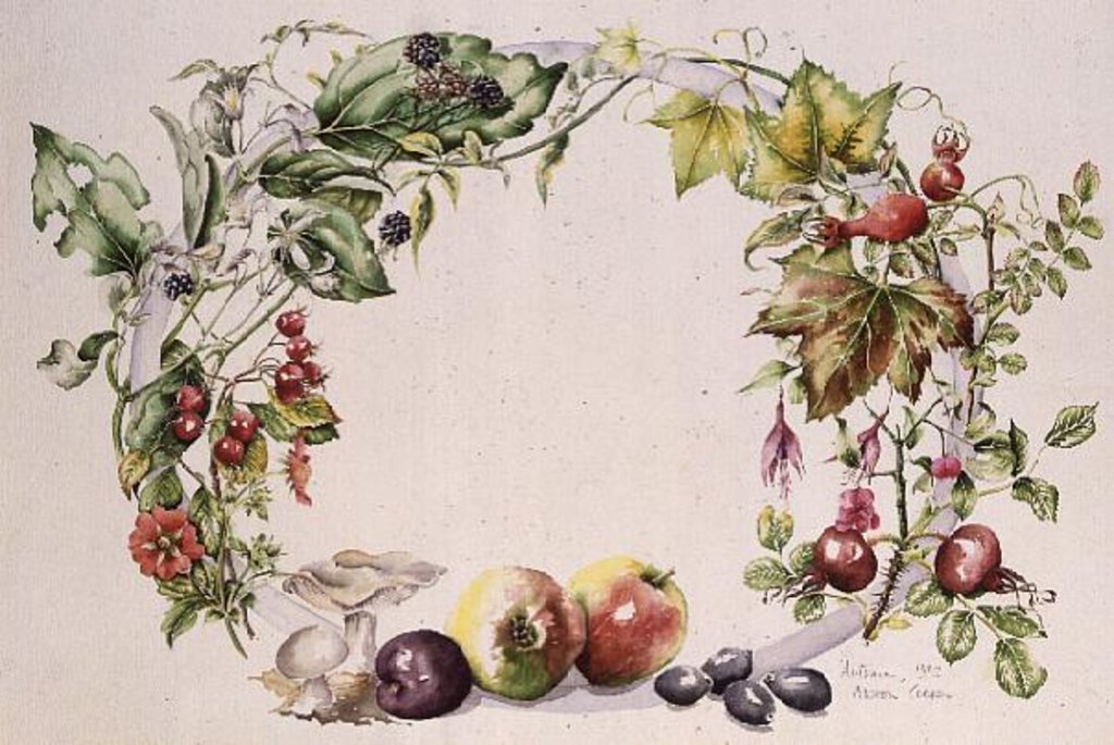 Detail of Autumn Garland, 1992 by Alison Cooper