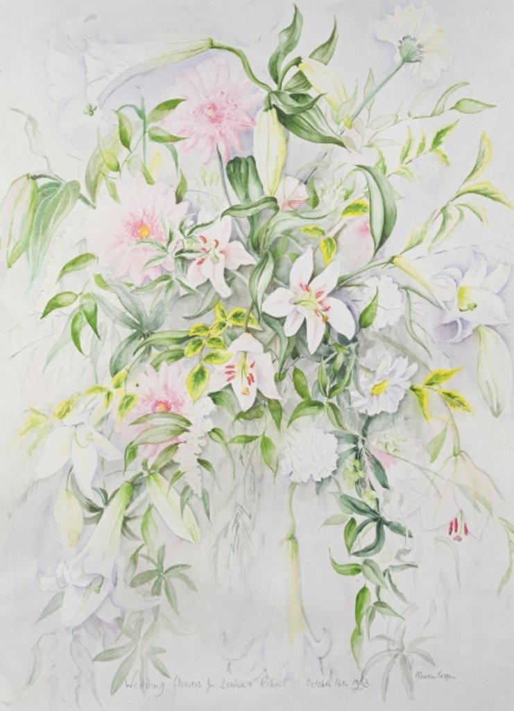Detail of Wedding Flowers for Louisa and Robert, 1993 by Alison Cooper