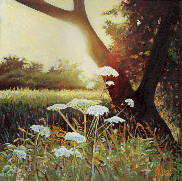 Detail of Golden Riverbank, 2014 by Helen White