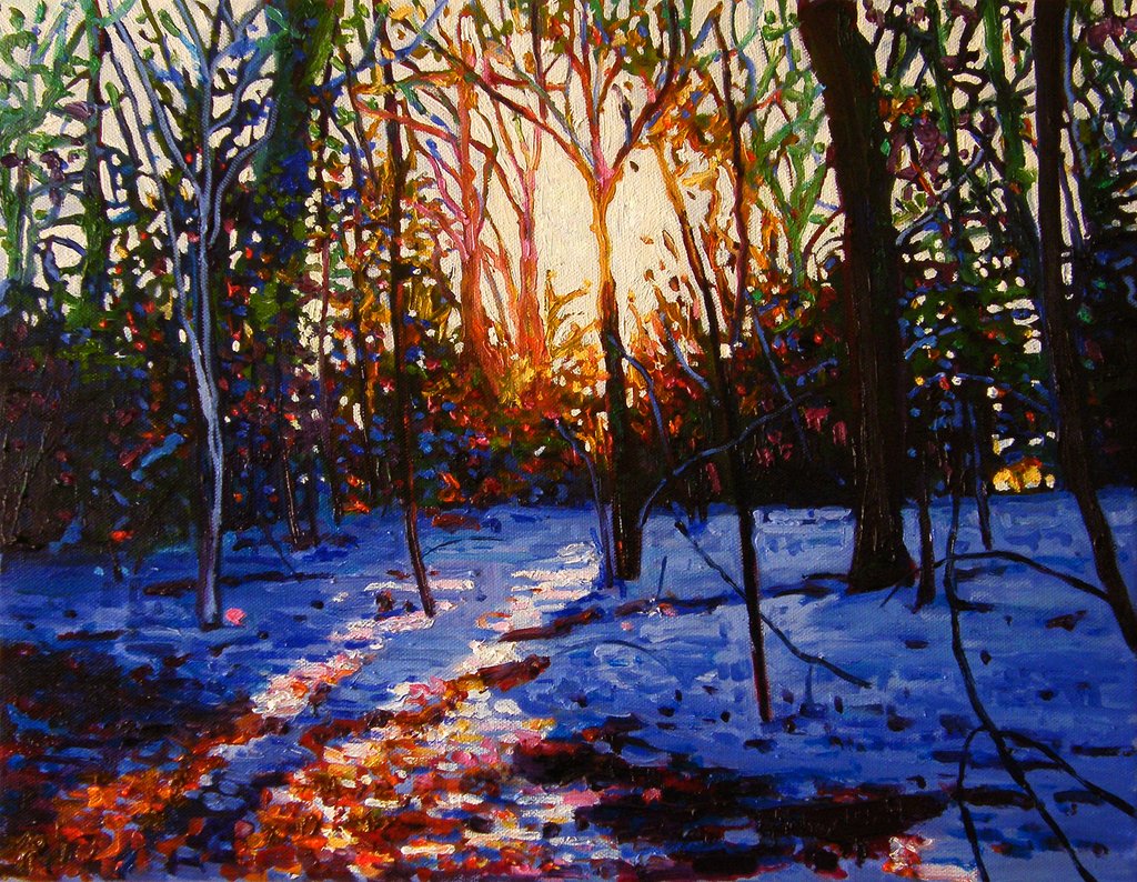 Detail of Sunset on Snow, 2010 by Helen White
