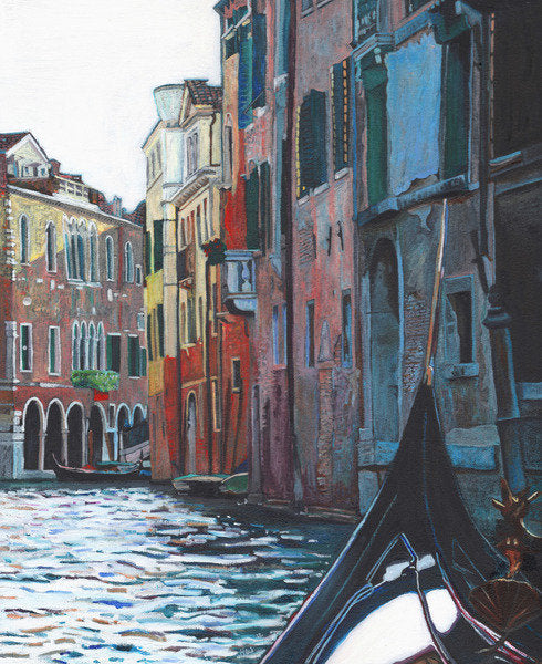 Detail of Venetian Backwater, 2012 by Helen White