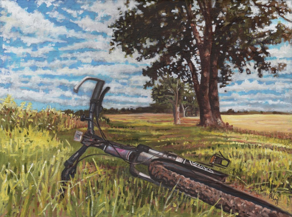 Detail of It's a Lovely Day for a Bike Ride, 2013 by Helen White