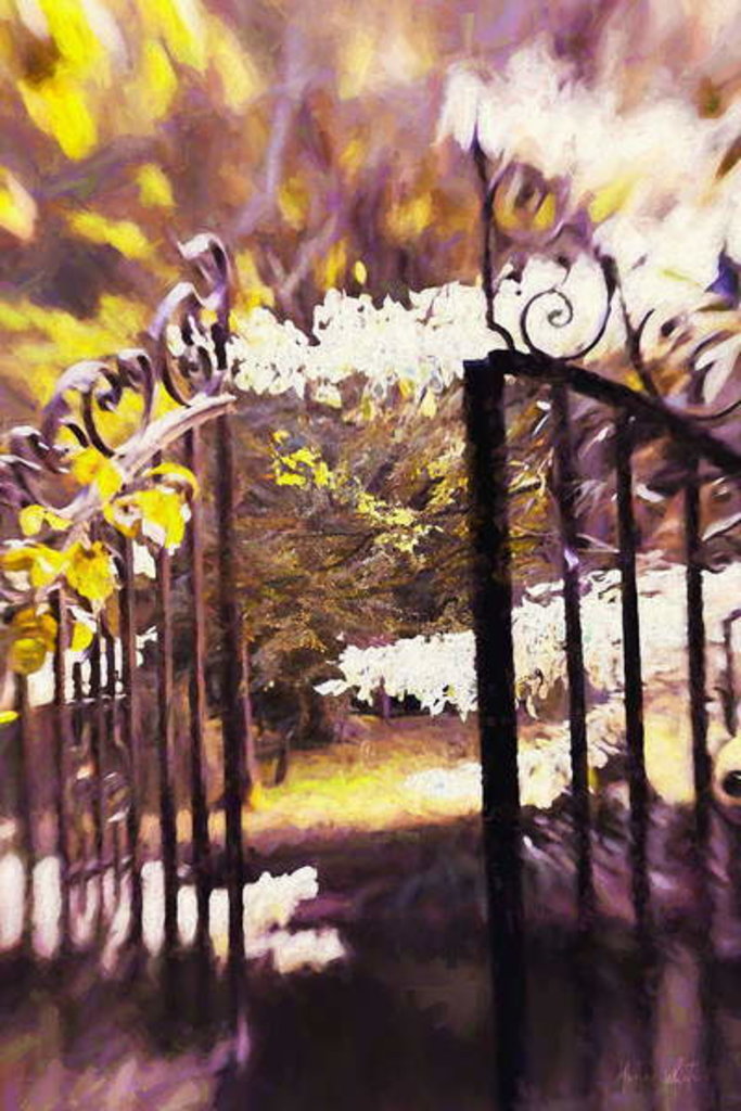 Detail of Into the Garden, 2018 by Helen White