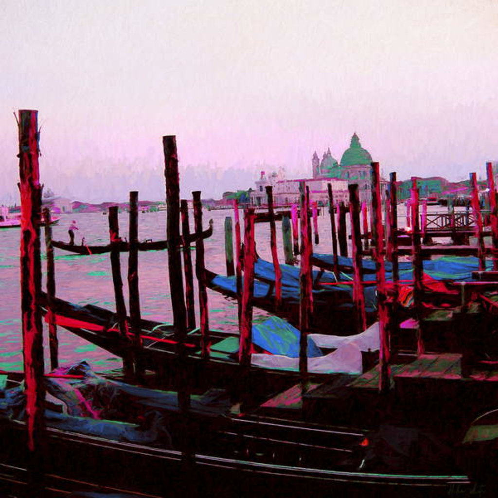 Detail of Venetian Sunset, 2018 by Helen White