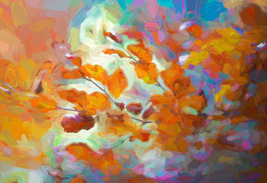 Detail of Golden Autumn, 2018 by Helen White