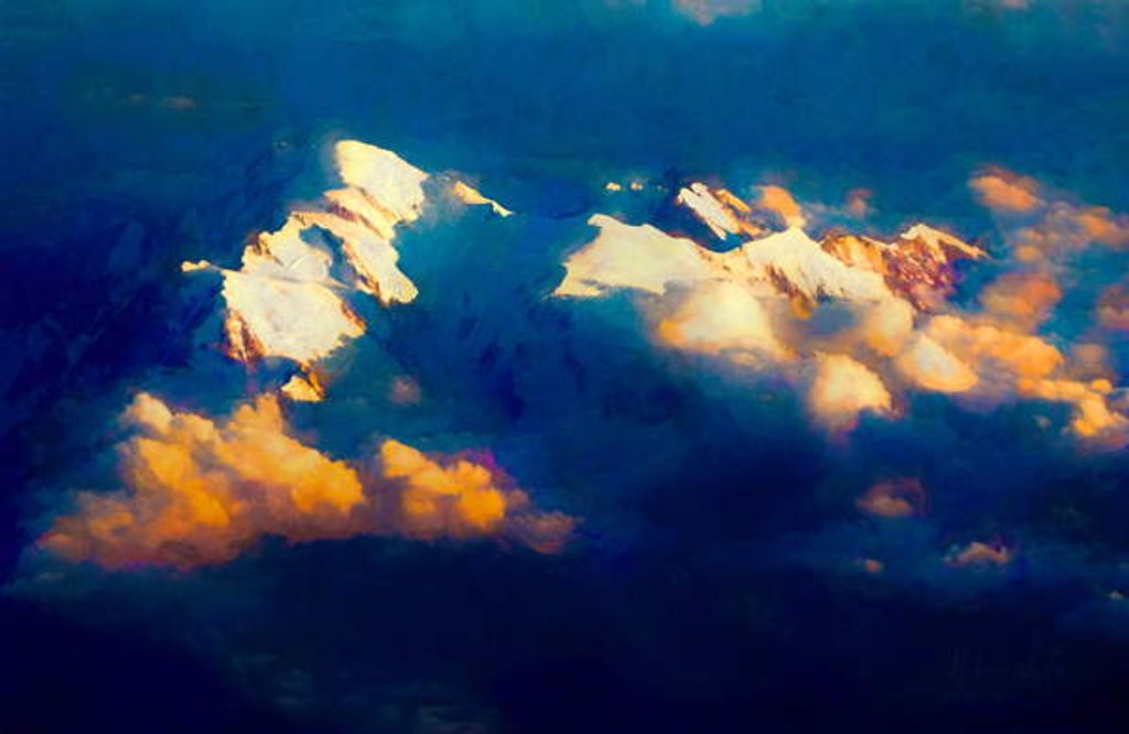 Detail of Top of the World, 2019 by Helen White