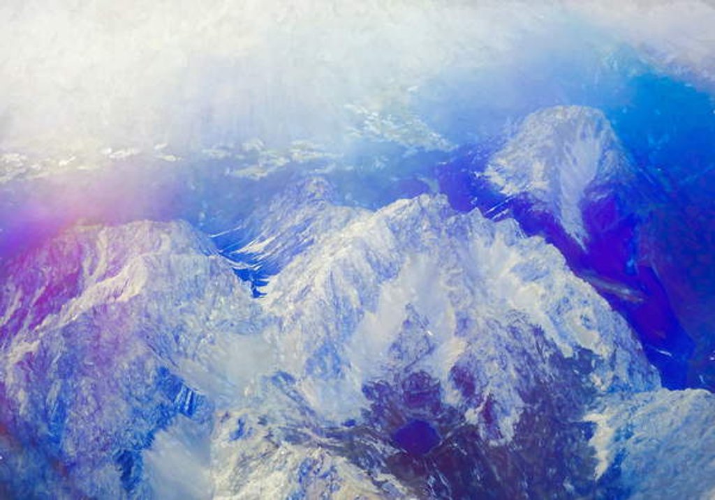 Detail of Mountain Flare, 2019 by Helen White