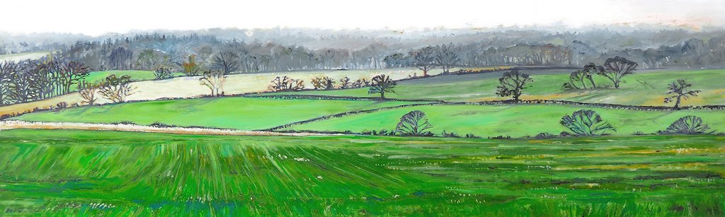 Detail of From the Top of Farley Hill, 2008 by Helen White