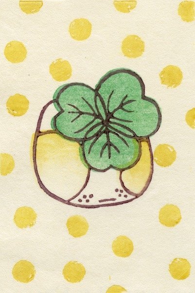 Detail of Clover Violet, 2012 by Bella Larsson