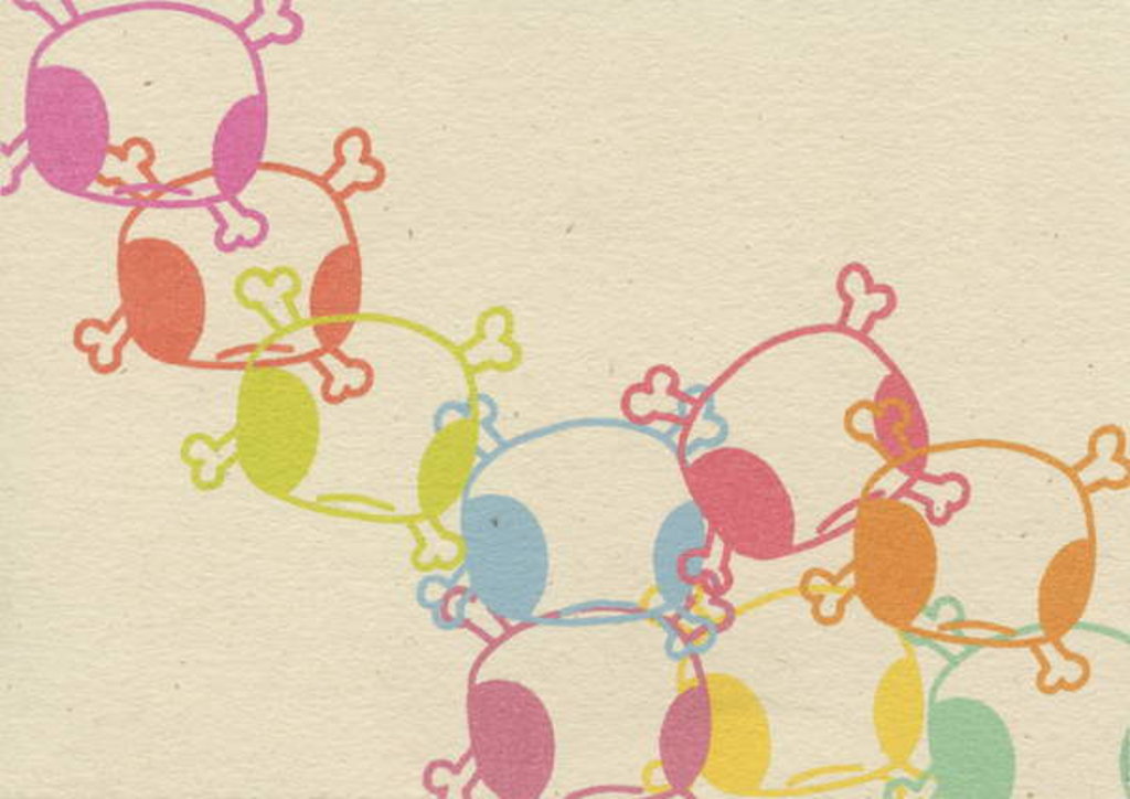 Detail of Teddy Skulls, 2008 by Bella Larsson