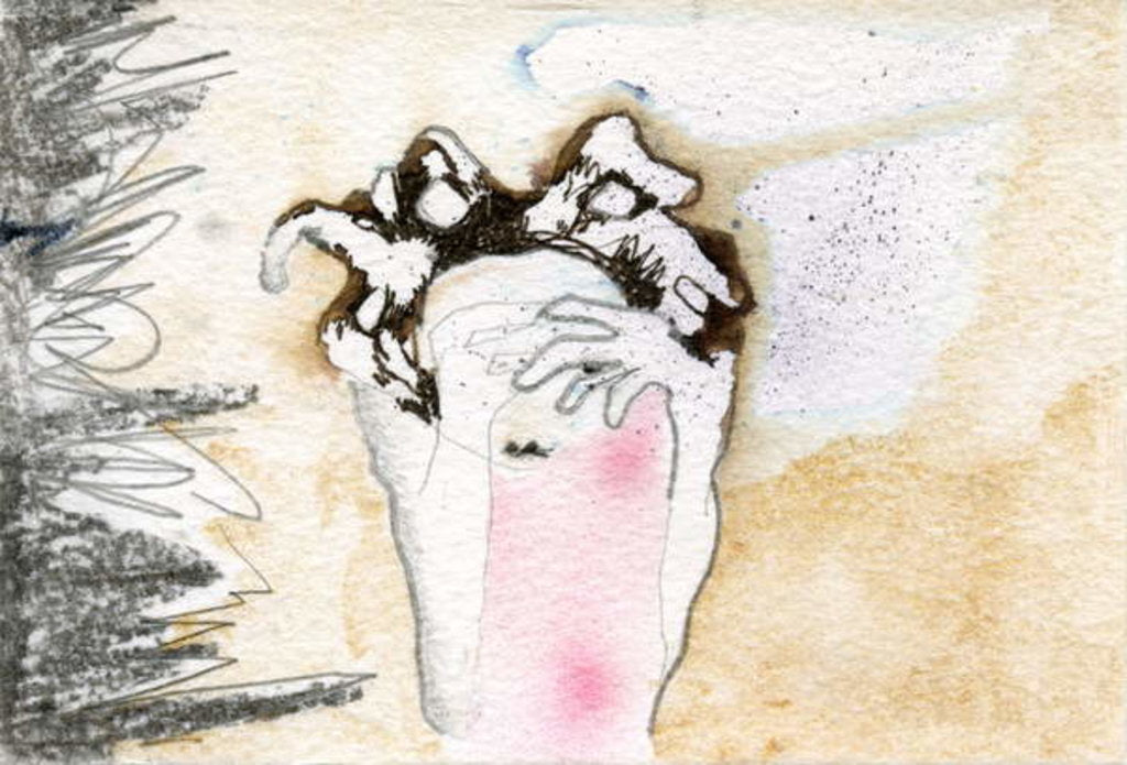 Detail of Peek-a-boo, 2000, by Bella Larsson