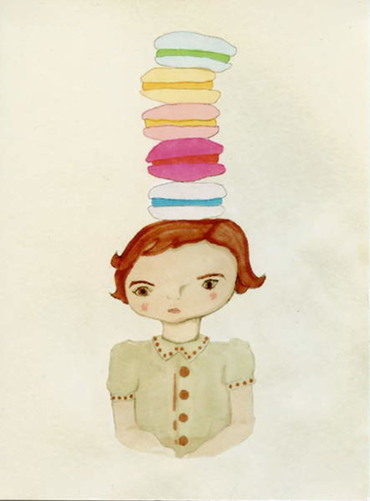 Detail of Macaroon Girl, 2009 by Bella Larsson