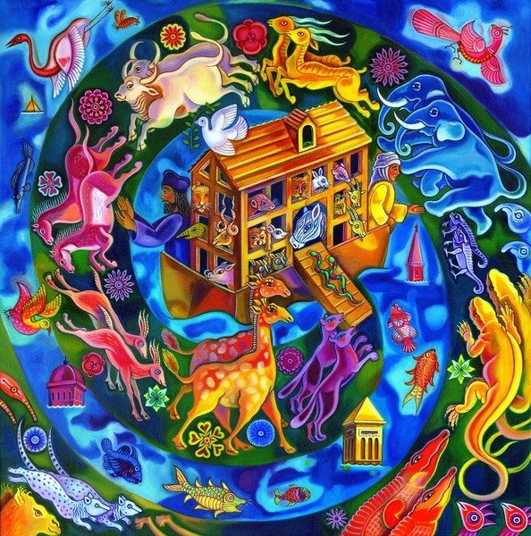 Detail of Noah's Ark, 2010 by Jane Tattersfield