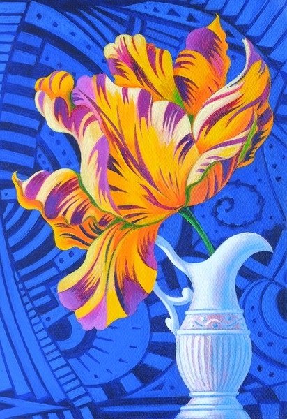 Detail of Tulip, 2014 by Jane Tattersfield