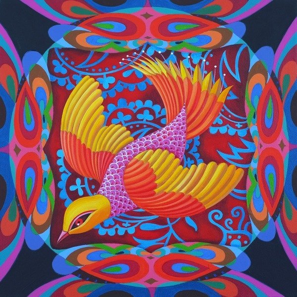 Detail of Firey-tailed flier, 2012 by Jane Tattersfield