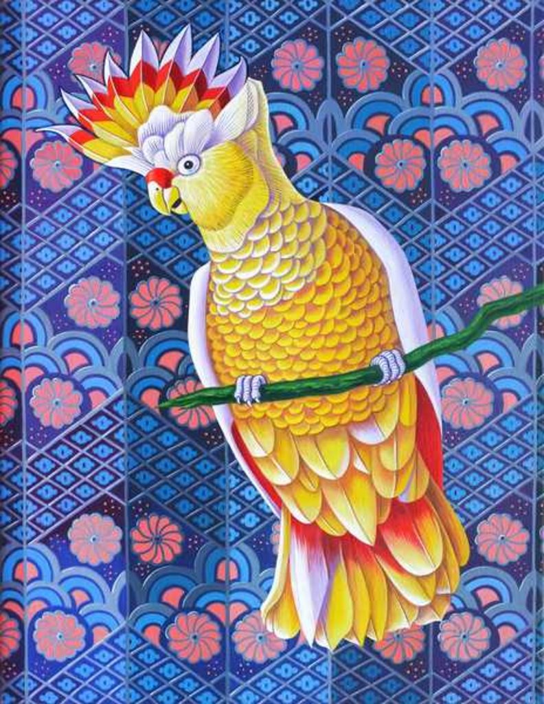 Detail of Cockatoo, 2016 by Jane Tattersfield