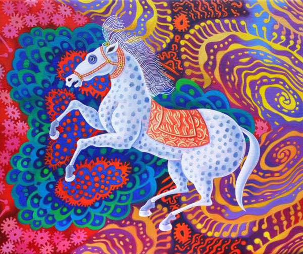 Detail of Circus Horse, 2016 by Jane Tattersfield
