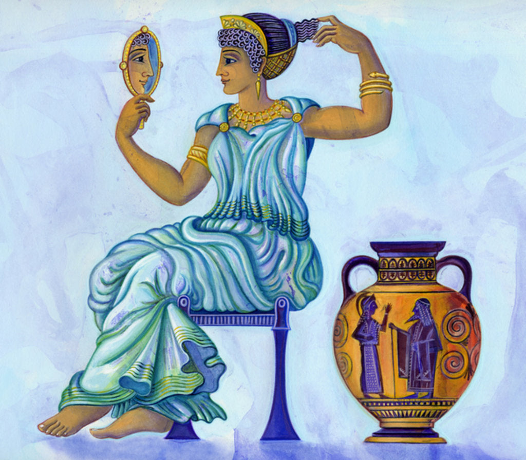 Detail of Ancient Greek woman, 2002 by Jane Tattersfield