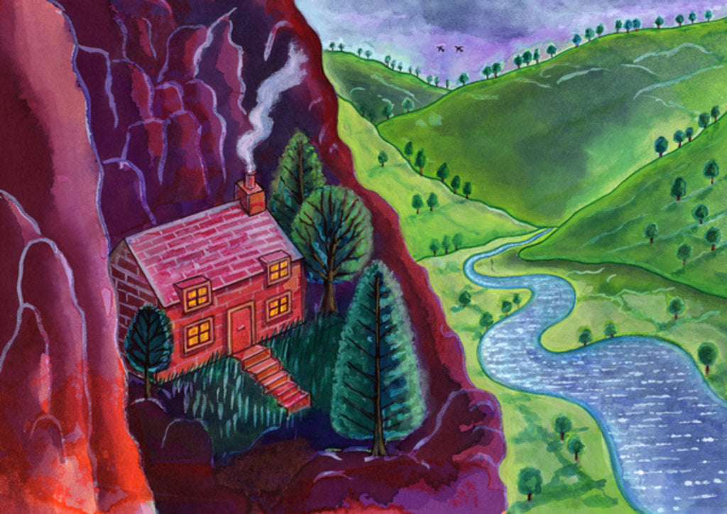 Detail of House in the Mountains, 2002 by Jane Tattersfield