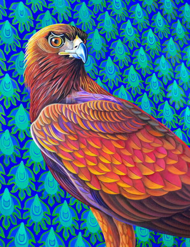Detail of Golden eagle, 2017 by Jane Tattersfield