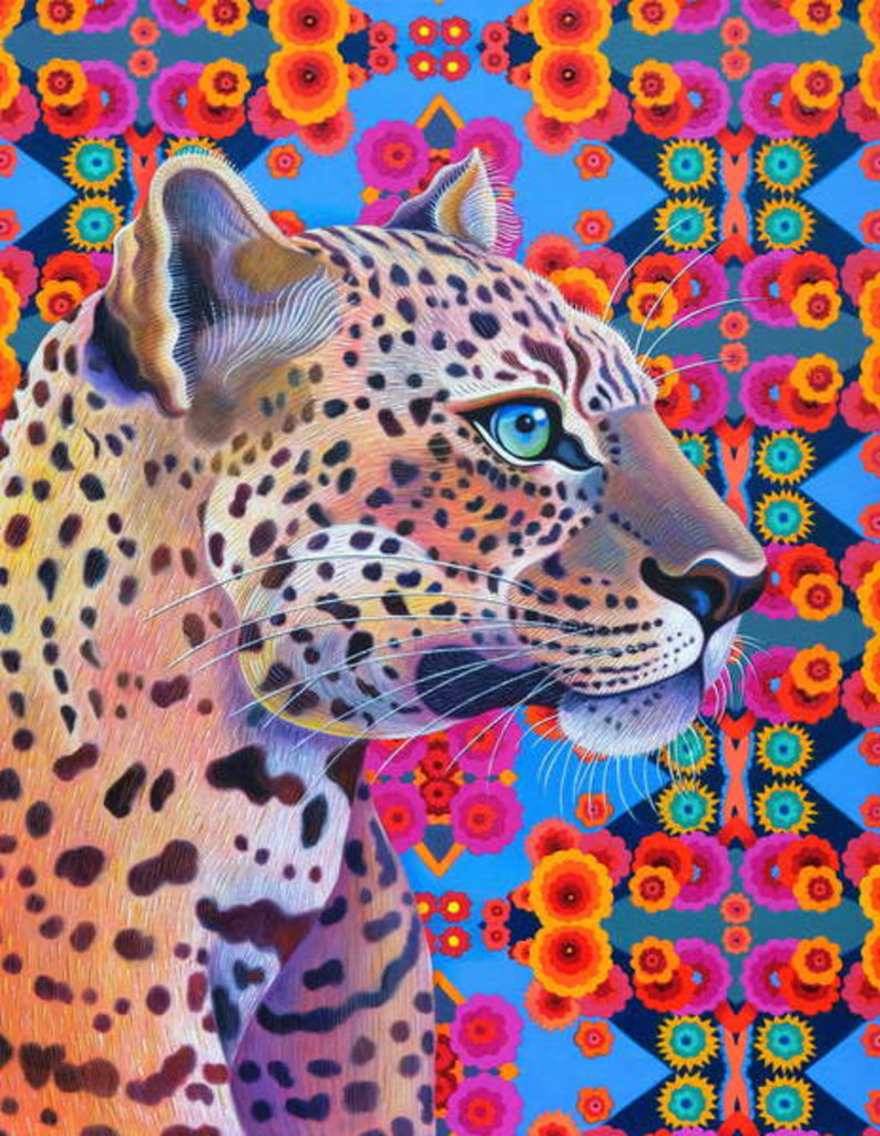 Detail of Leopard, 2018 by Jane Tattersfield