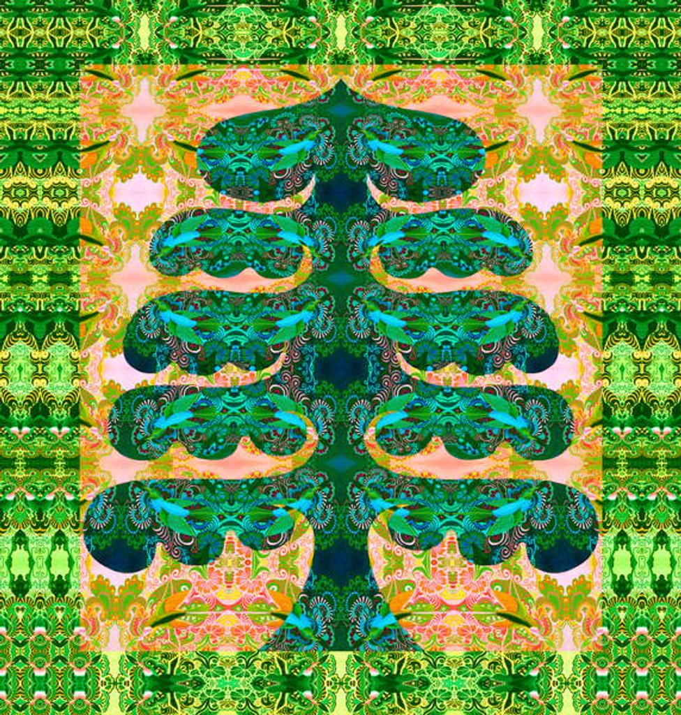 Detail of Christmas Tree, 2019 by Jane Tattersfield