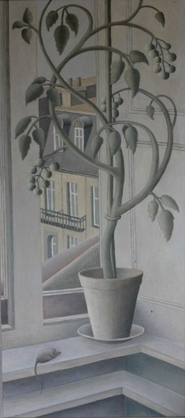 Detail of Plant in Window by Ruth Addinall