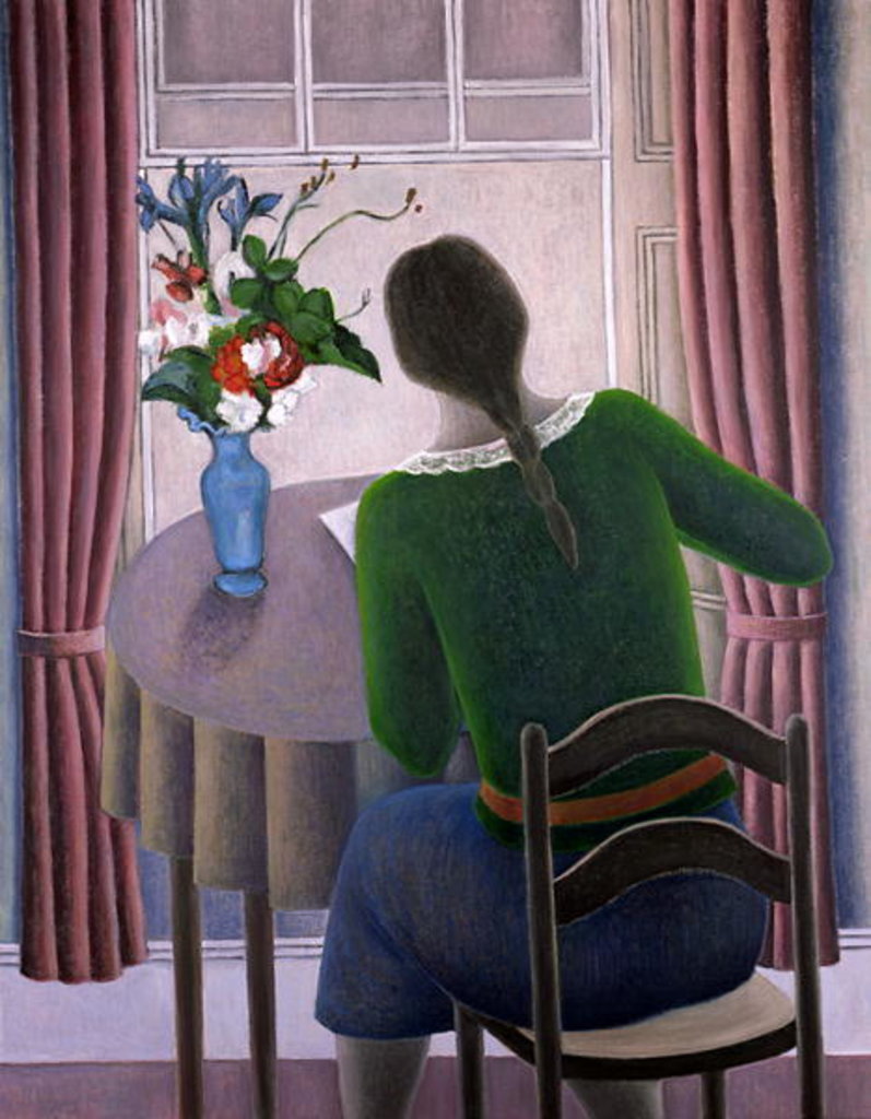 Detail of Woman at Window, 1998 by Ruth Addinall