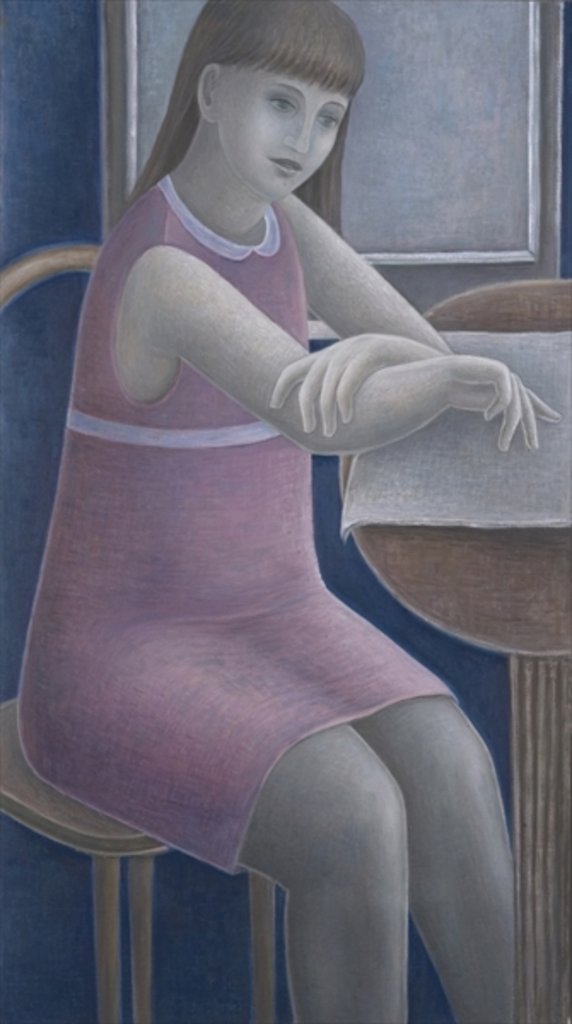 Detail of Young Girl Reading, 2008 by Ruth Addinall