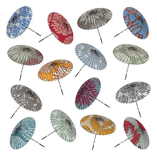 Detail of Parasols, 2012 by Sarah Hough