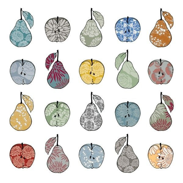 Detail of Apples and Pears, 2012 by Sarah Hough