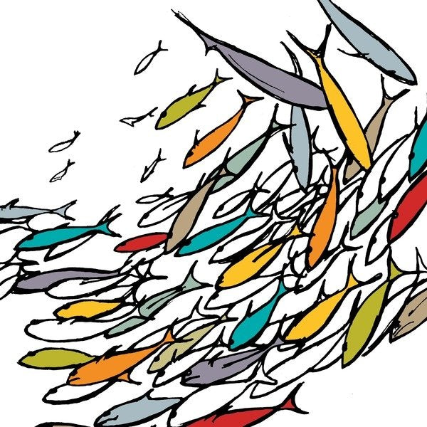 Detail of Something Fishy, 2009 by Sarah Hough