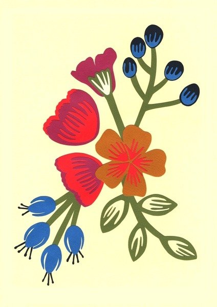 Detail of Flora, 2015 by Isobel Barber