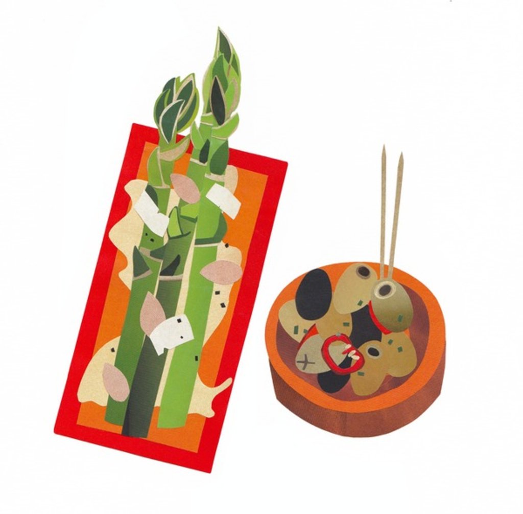 Detail of Tapas, 2016 paper by Isobel Barber