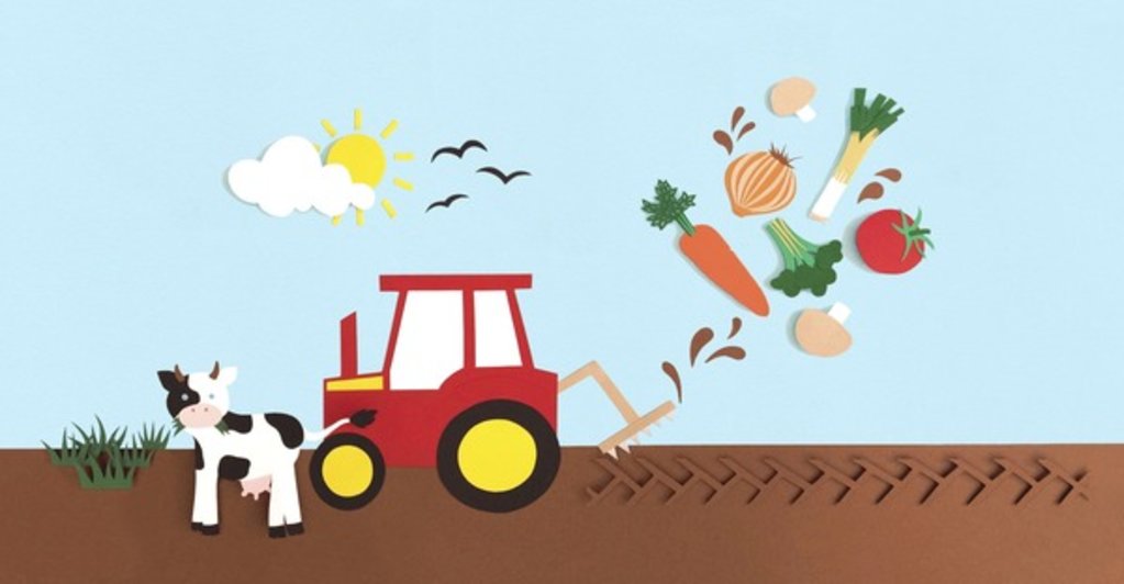 Detail of Farmyard, 2016 paper by Isobel Barber