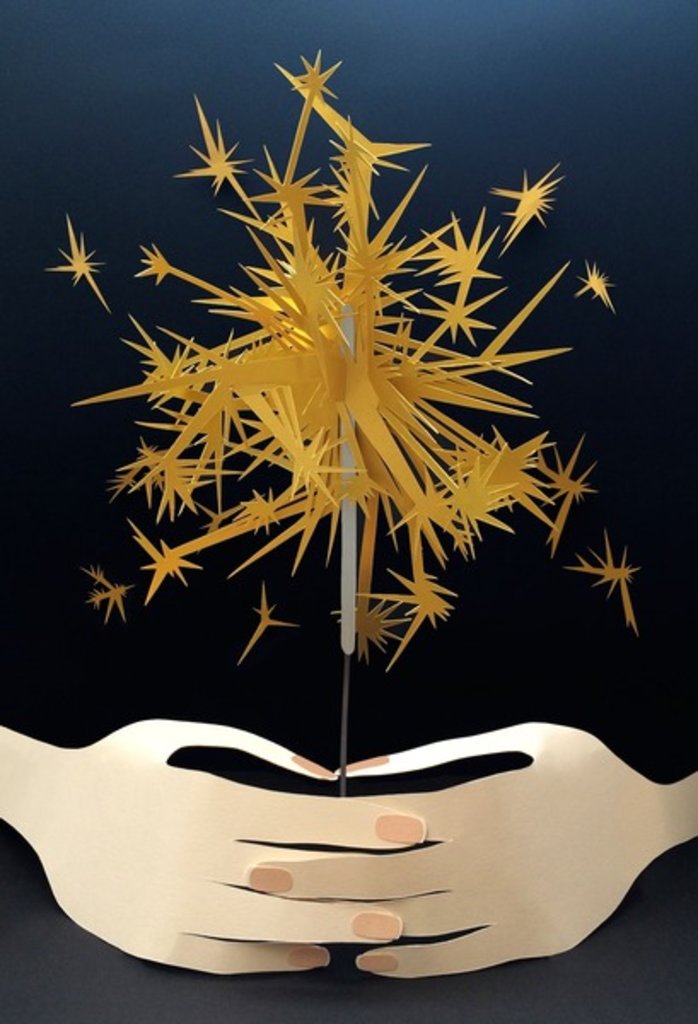 Detail of Light up the Night, 2016 by Isobel Barber