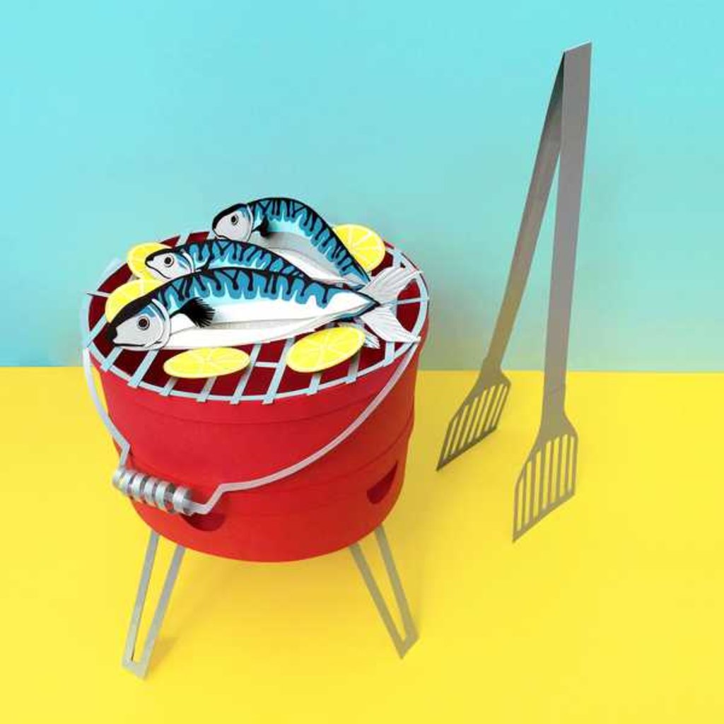 Detail of Tea by the Sea, 2016 by Isobel Barber