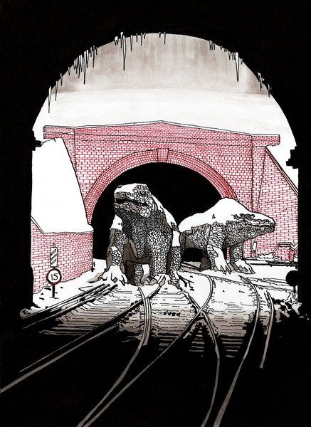 Detail of Crystal Palace Monsters, 2013 by Matt Bannister