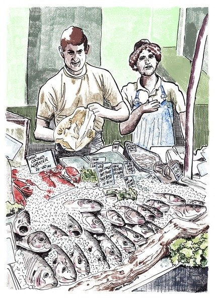 Detail of Borough Fish, 2013 by Matt Bannister