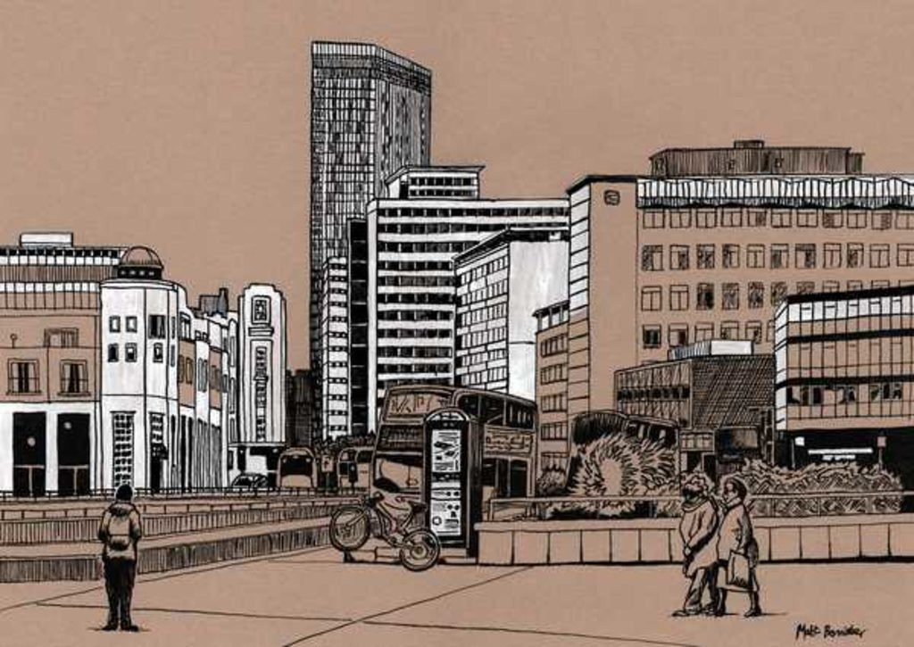 Detail of Wellesley Road - Croydon, 2016 by Matt Bannister