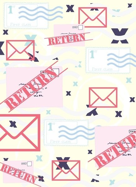 Detail of Return to Sender, 2015 by Beth Travers