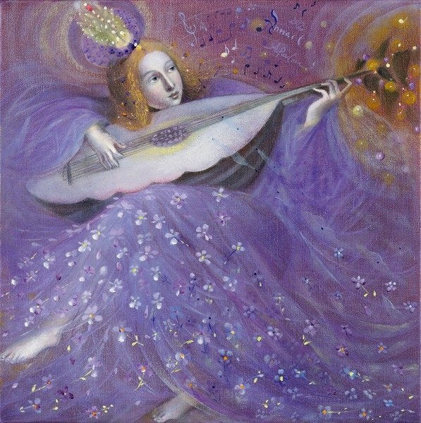 Detail of The Fruits of the Soul II - after the music of S.L. Weiss, 2012 by Annael Anelia Pavlova