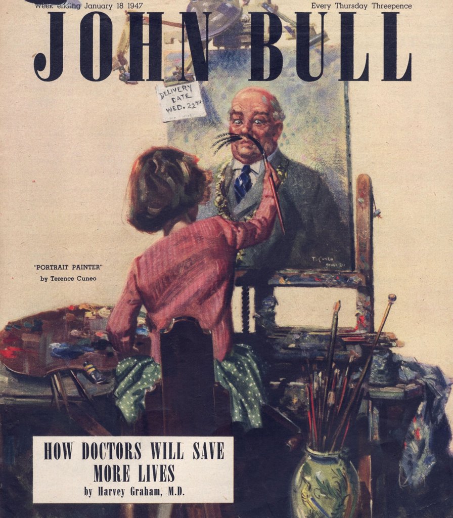 Detail of Front cover of 'John Bull', January 1947 by Anonymous